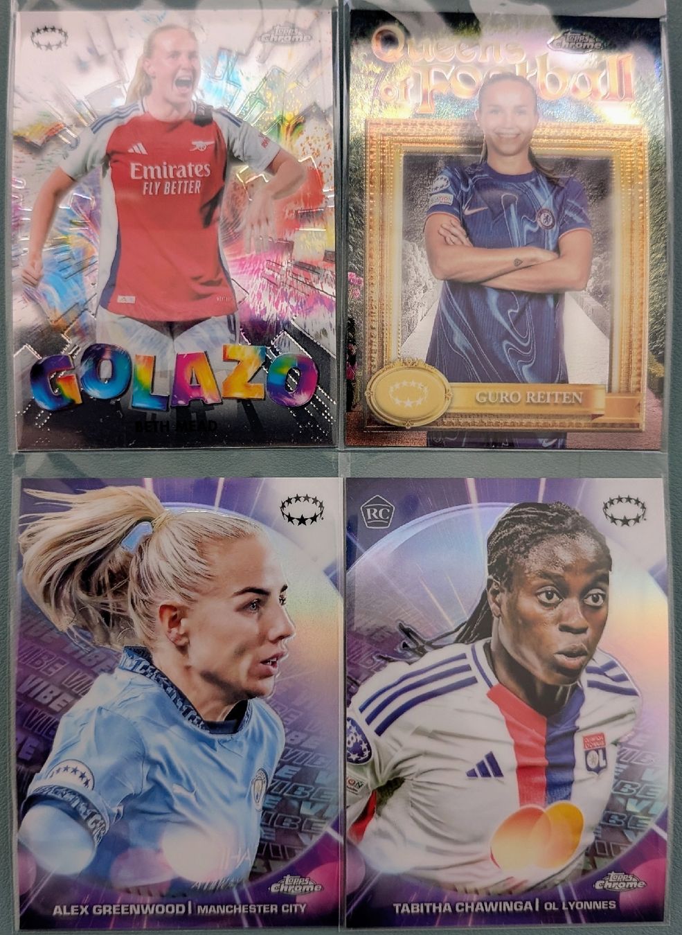 Topps Carte collezionabili: Topps Chrome UWCL 2024/25 – 4 Inserts | – Nuovo (secondo la descrizione) da Zürich venduto da Milk-and-Chicken