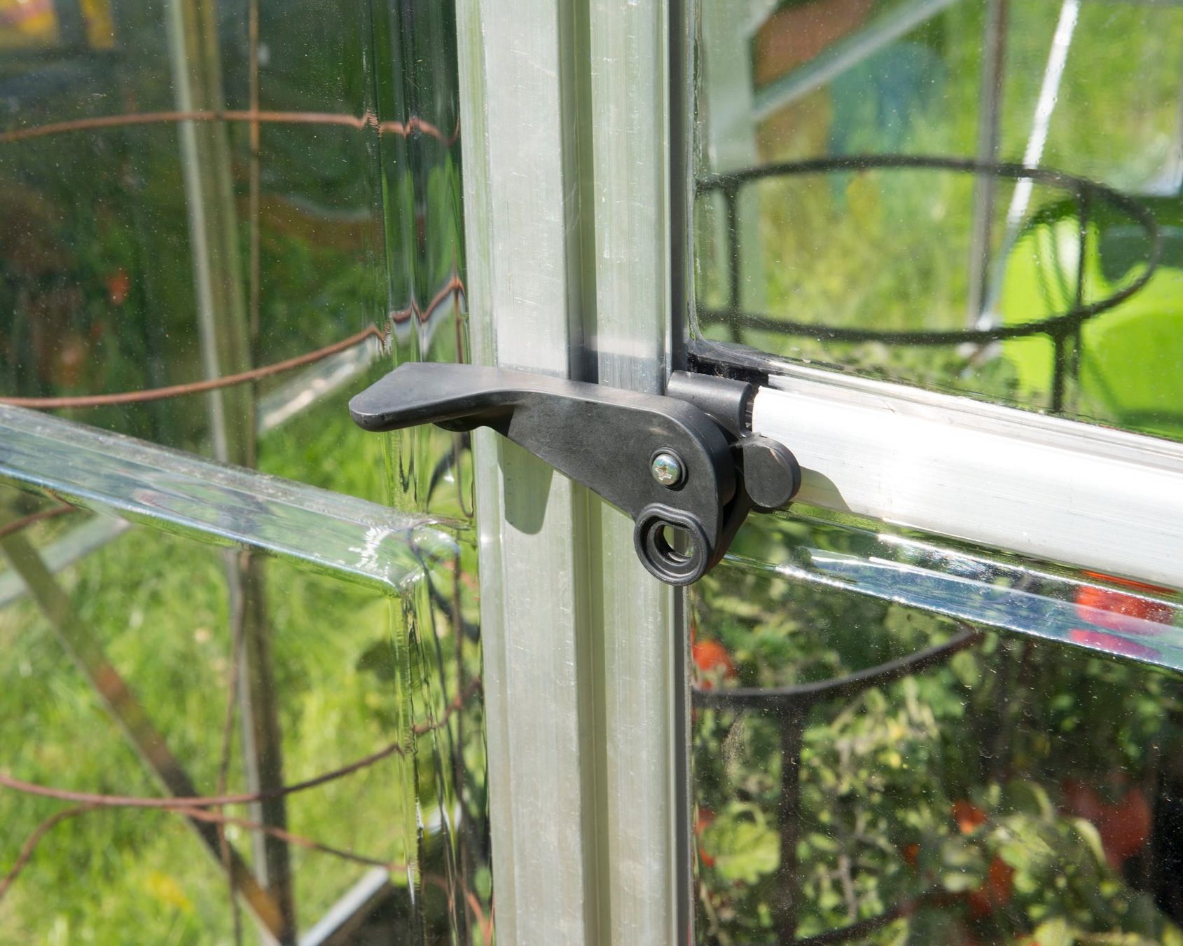 Gartenhäuser & Gewächshäuser: Gewächshaus Hybrid 2 x 4.3 silber – Neu und originalverpackt aus Erlinsbach von Home-World 5