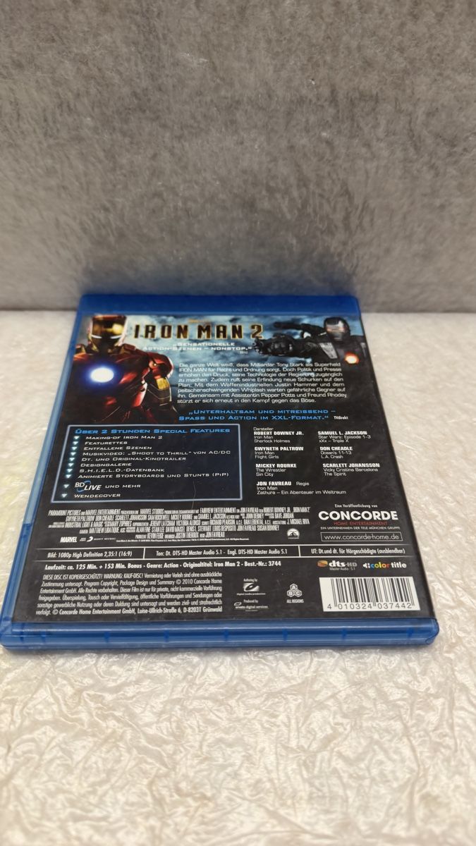 Alle DVDs: Iron Man 2 - Blu-ray - Top Zustand - Marvel ! – Gebraucht aus Rotkreuz von perlengott 1
