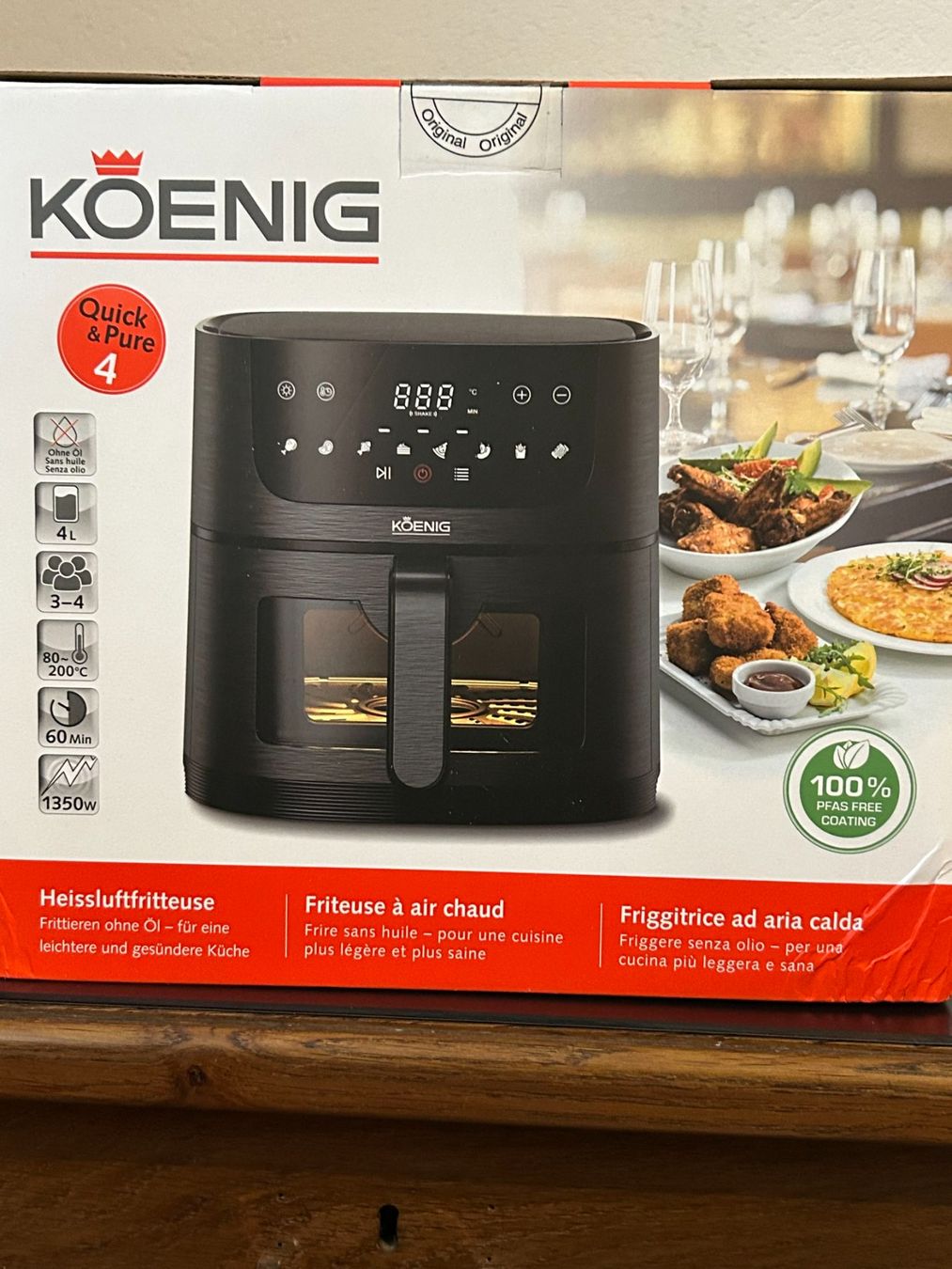 Elettrodomestici da cucina: Heissluftfritteuse Koenig – Nuovo e nell'imballaggio originale da Veltheim venduto da rog_vm8n 1