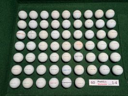 60 gebrauchte Golfbälle Titleist ProV1/x (sehr schön-mässig)
