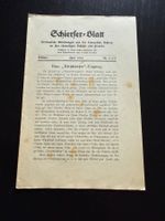 Schierser-Blatt Nr. 2 (17) Juni 1934 guter Zustand