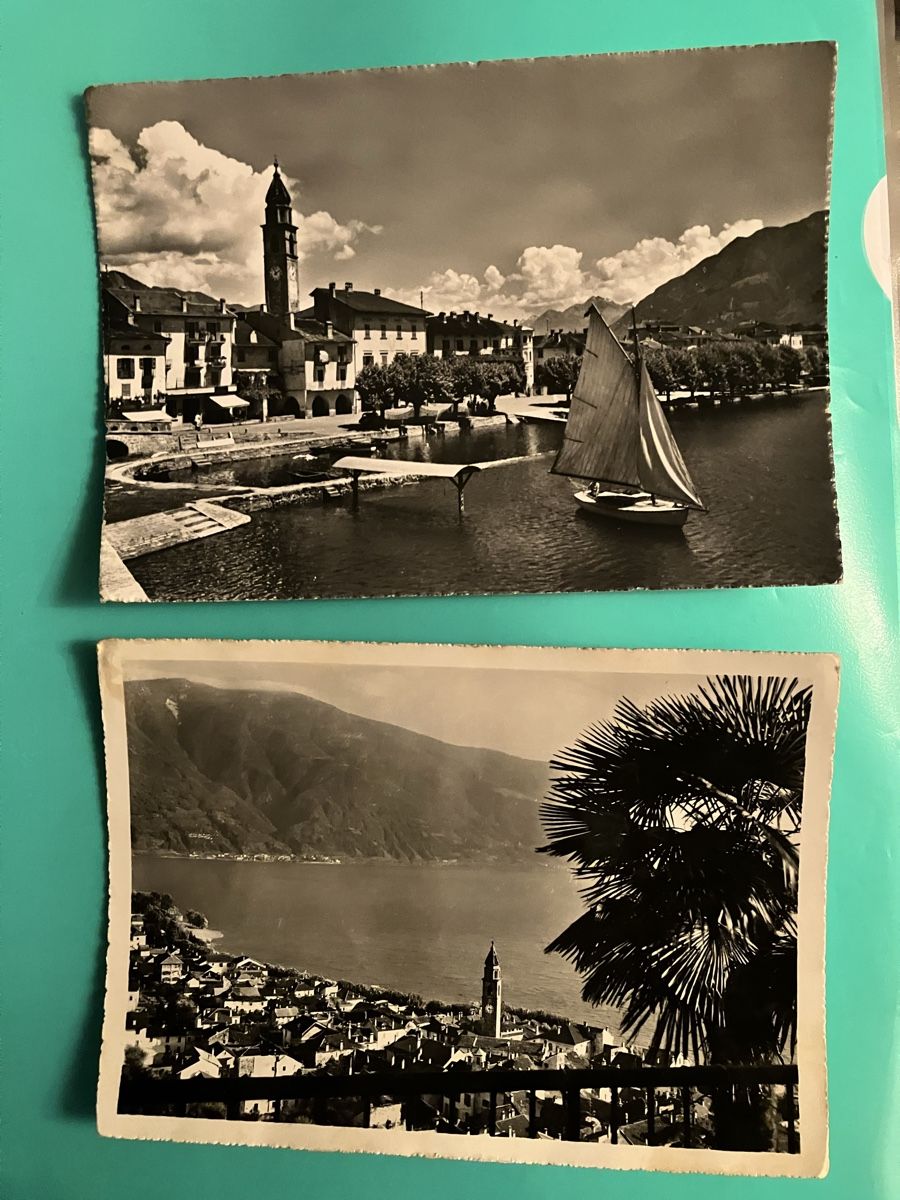 Cartoline postali: 2 Ansichtskarten Ascona gelaufen 1951 und 1952  – Usato da Bauma venduto da Baumer71