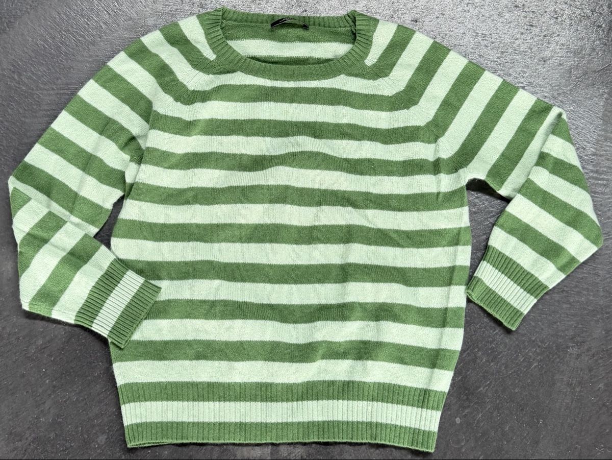 Max Mara Maglioni & Felpe: Max Mara Weekend Pullover, Grösse M, Grün gestreift – Usato da Chur venduto da simhofstr