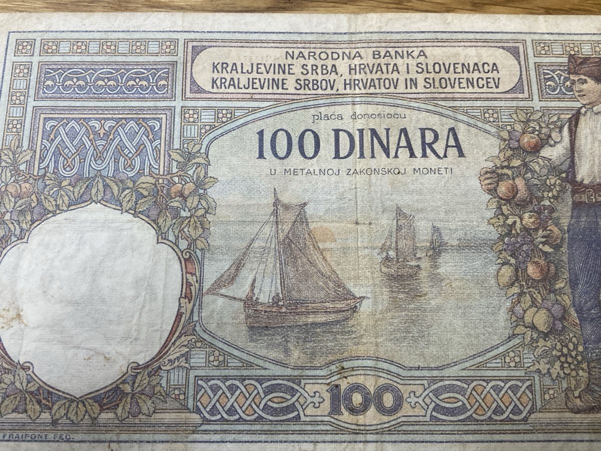 Banconote: Jolie billet de 100 dinar de 1920 TTB – Usato da Villars-sur-Glâne venduto da Graca03 4
