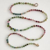 ZierlicheTurmalin Halskette - Wickelarmband Unikat vergoldet