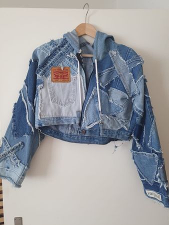 Patchwork Denimjacke