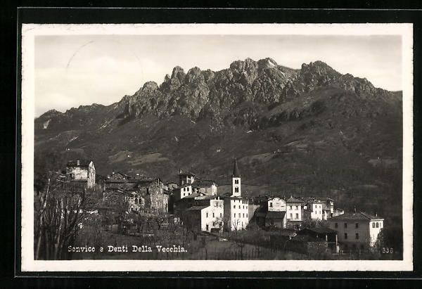 Cartoline postali: Sonvico, Panorama e Denti Della Vecchia – Usato da Berlin venduto da bartko-reher