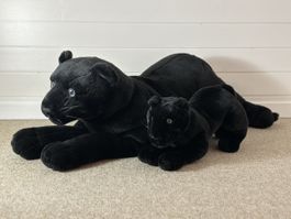 Lot Peluches - Puma Noir (Grande + Petite)
