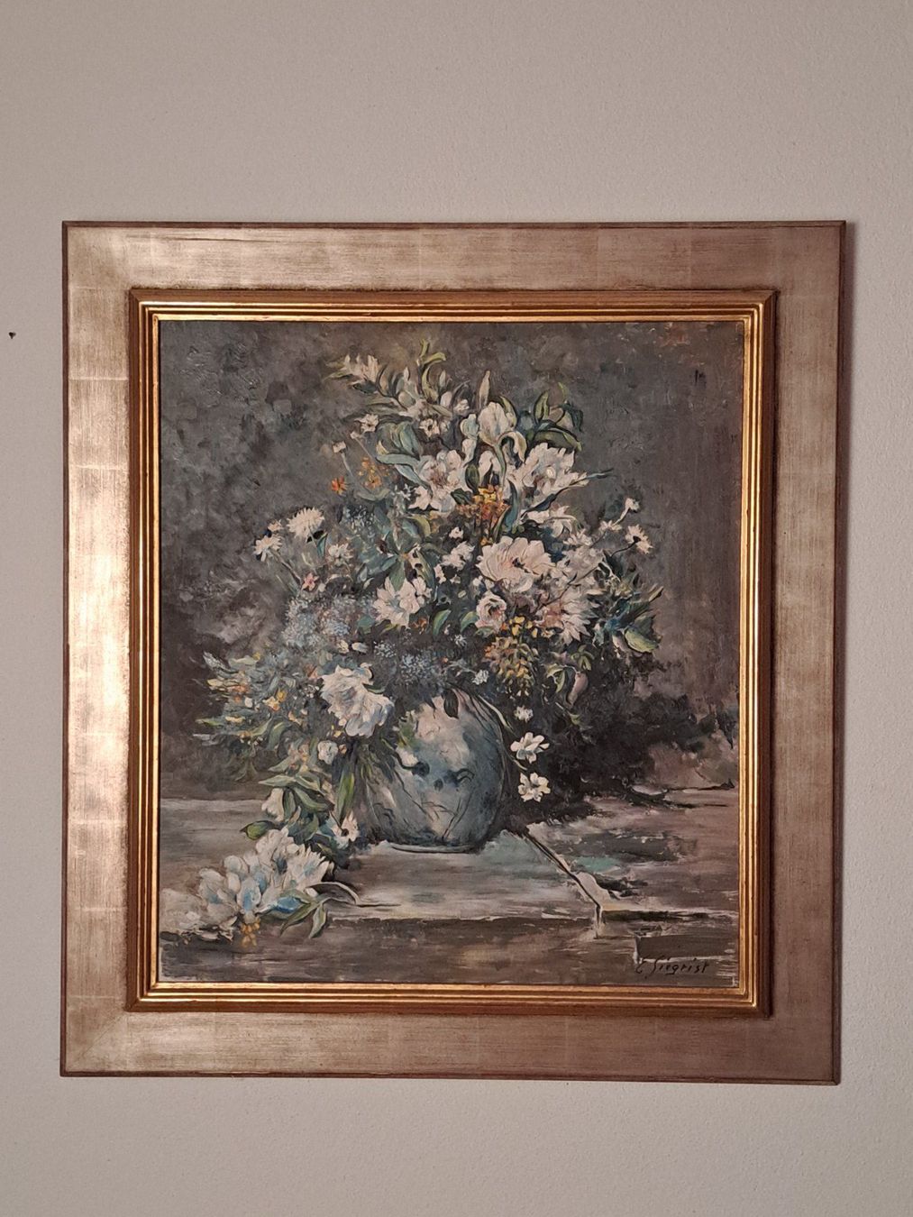 Gemälde: Blumenstillleben Gemälde E.Siegrist – Gebraucht aus Wettingen von ML03 6