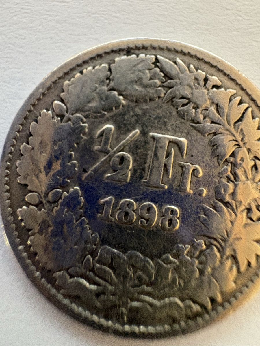 Alle Münzen: 1/2fr  1898 1934 – Gebraucht aus Murten von Tzaugg 2