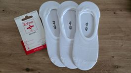 🏷️ Rohner Footies - 40-46 - Füsslinge im 3er-Pack 🧦 Socken