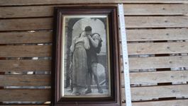 Bild mit Holzrahmen