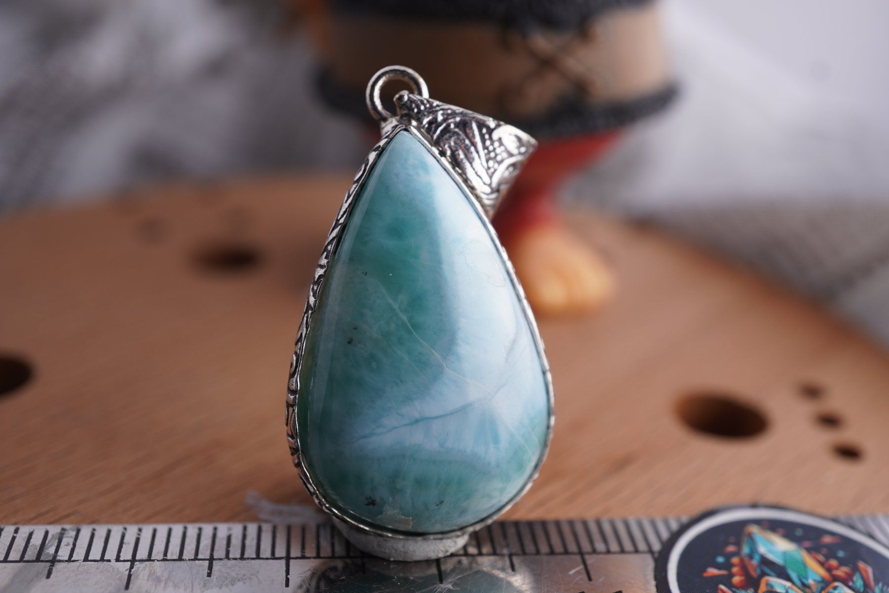 Ciondoli: Larimar   Blau  Top     Anhänger  Räumung – Nuovo e nell'imballaggio originale da Eschenbach SG venduto da topstone 3