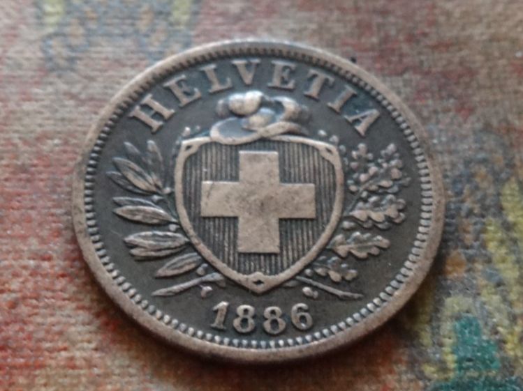 Tutti le monete: 2 Rp. 1886  (B) – Usato da Romanel-sur-Lausanne venduto da Swift13