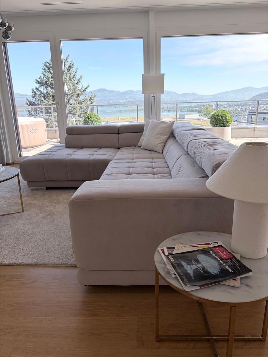 Sofas: Ecksofa mit Hocker, Mikrofaser – Gebraucht aus Altendorf von joe_v6v2 4