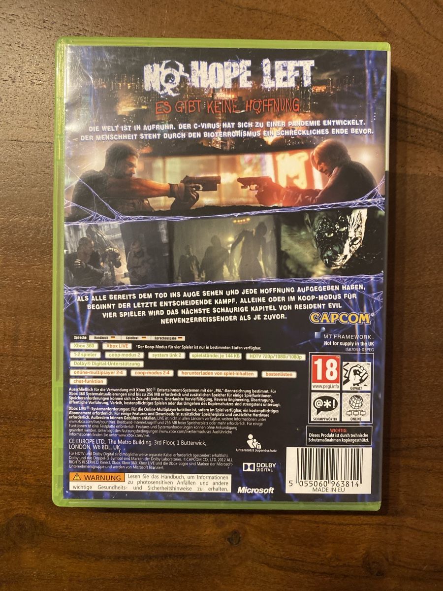 Microsoft Giochi: Resident Evil 6 für Xbox 360 – Usato da Thunstetten venduto da Virus_33 2