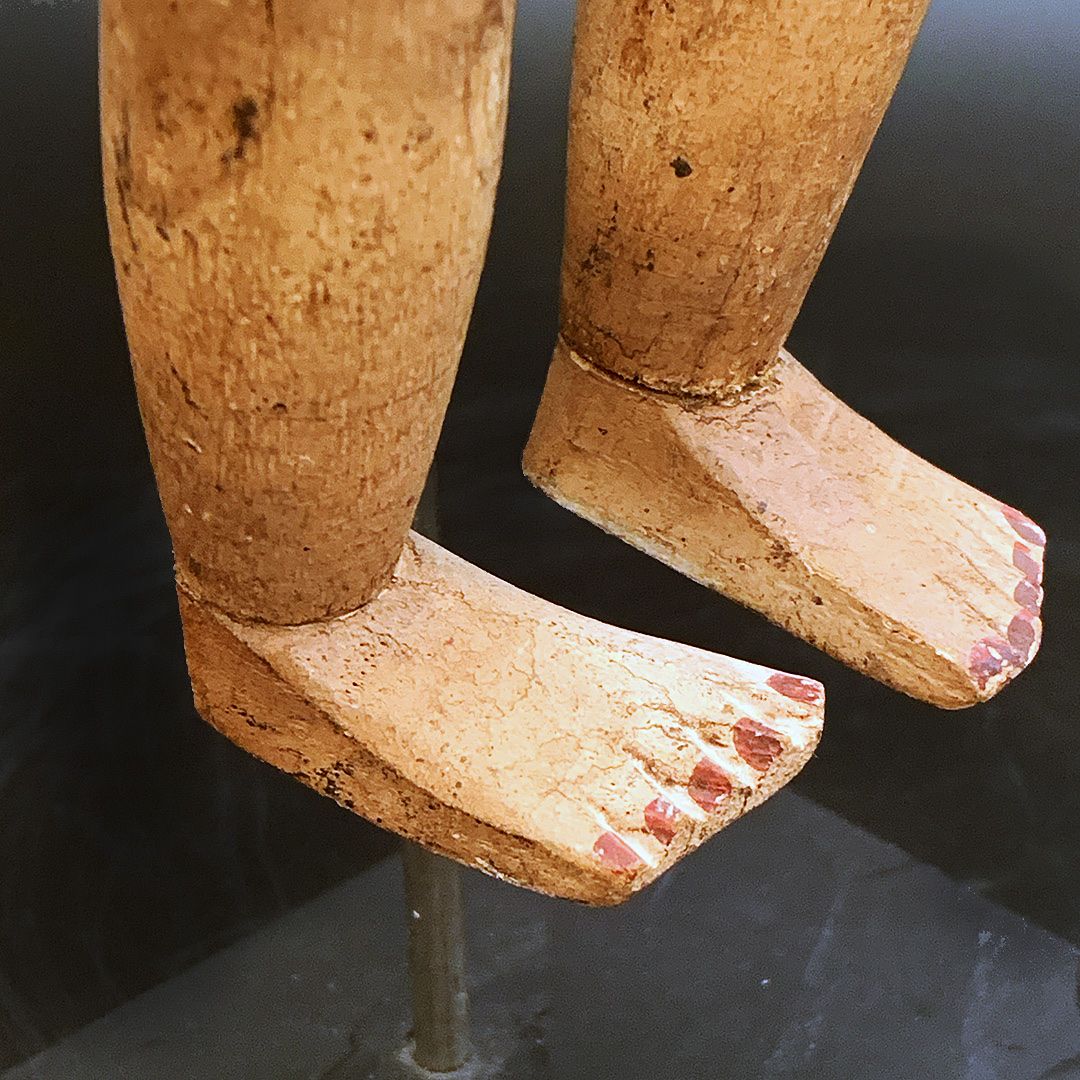 Statuette: Vintage polychrome Puppe aus Burma oder Myanmar – Usato da Luzern venduto da downtonabbey 4