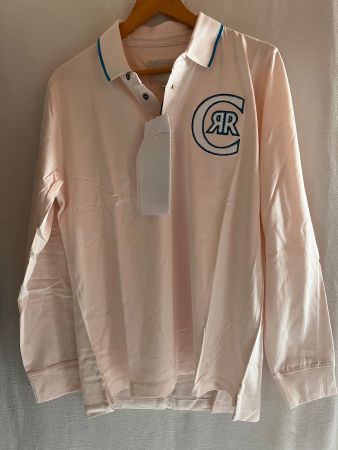 Poloshirt Langarm, CERRUTI 1881, Grösse L, Farbe Hellrosa