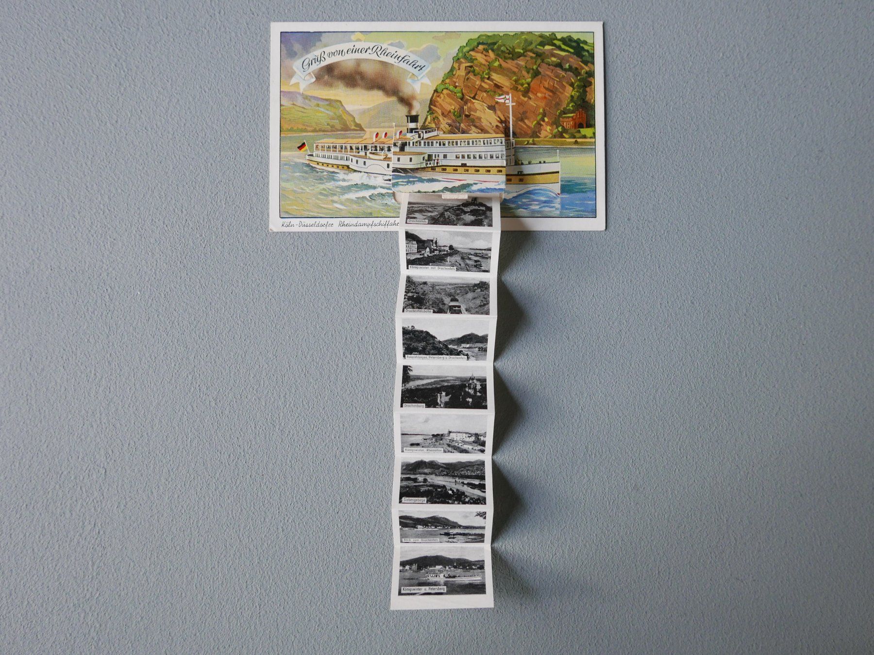 Cartoline postali: ALTE AK RHEINFAHRT DAMPFSCHIFF MIT LEPORELLO – Usato da Balgach venduto da Zwischenraum 1