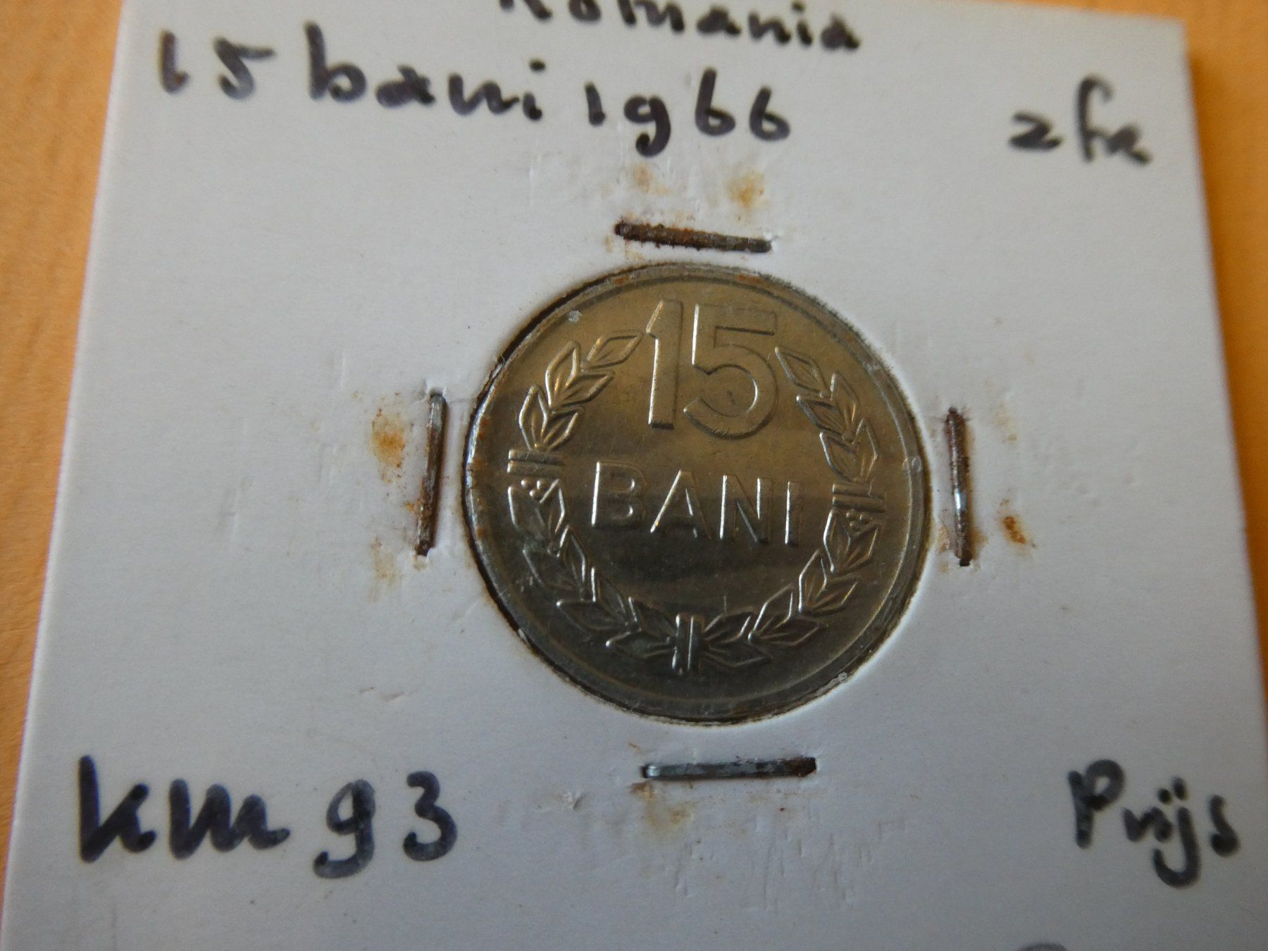 Tutti le monete: Rumänien 1966, 15 Bani, unzirkuliert – Usato da Hinterforst venduto da Rohusri