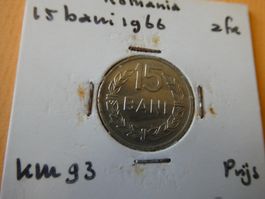 Rumänien 1966, 15 Bani, unzirkuliert