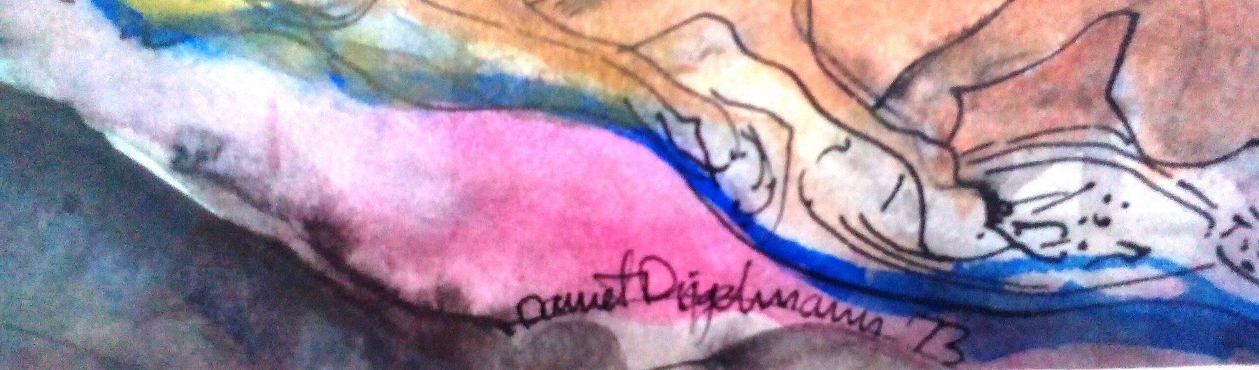 Dipinti: Daniel Diggelmann Aquarell Landschaft signiert 1954 – Nuovo (secondo la descrizione) da zurich venduto da ARTMYART 2