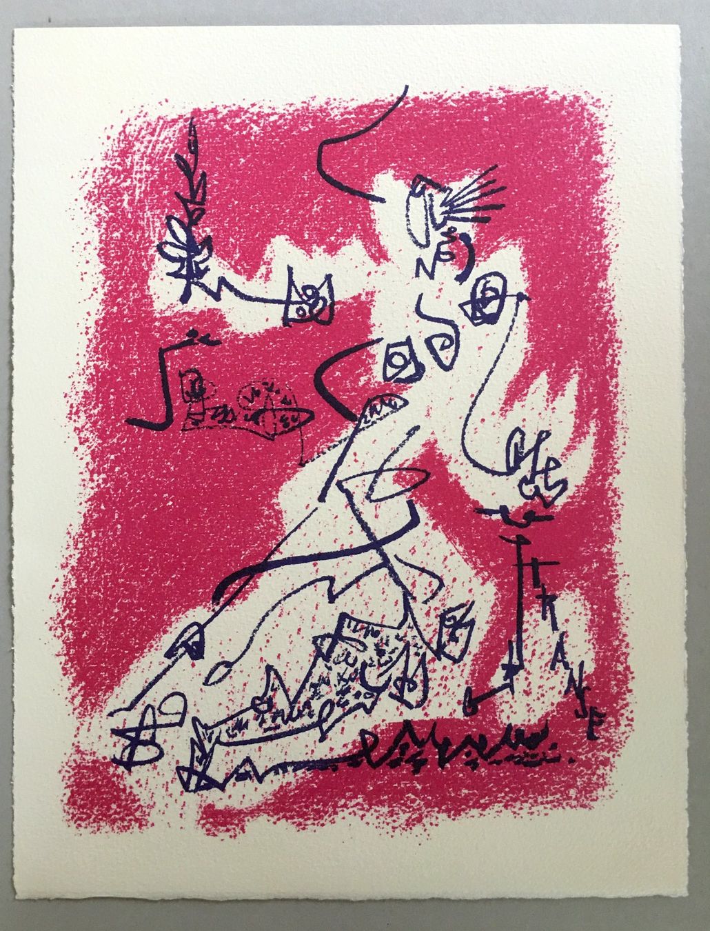 Grafiken & Lithographien: André Masson " Le départ "  Original Lithographie – Gebraucht aus Nennigkofen von Sommersonnen 2