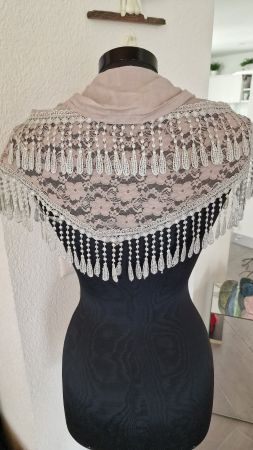 Dreiecktuch - Foulard mit schöner Spitze