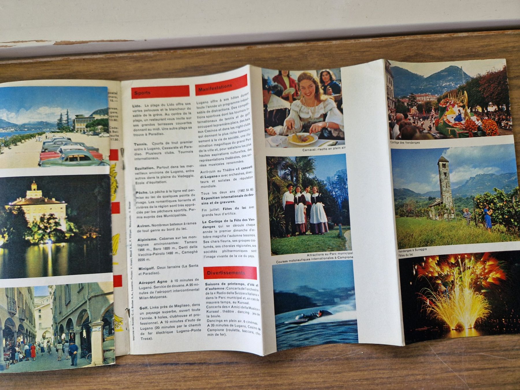 Documenti: Broschüre Panoramakarte Lugano – Usato da Mörschwil venduto da aik_x8mc 5