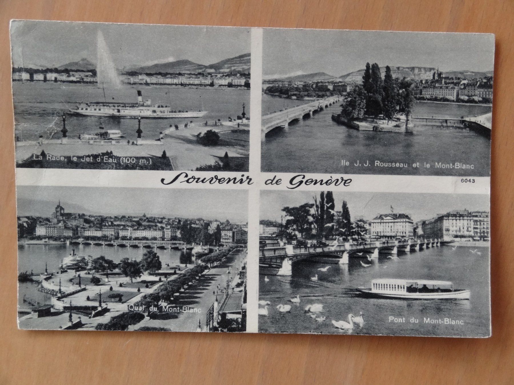 Cartoline postali: Souvenir de Genève – Usato da St Léonard venduto da Riglin