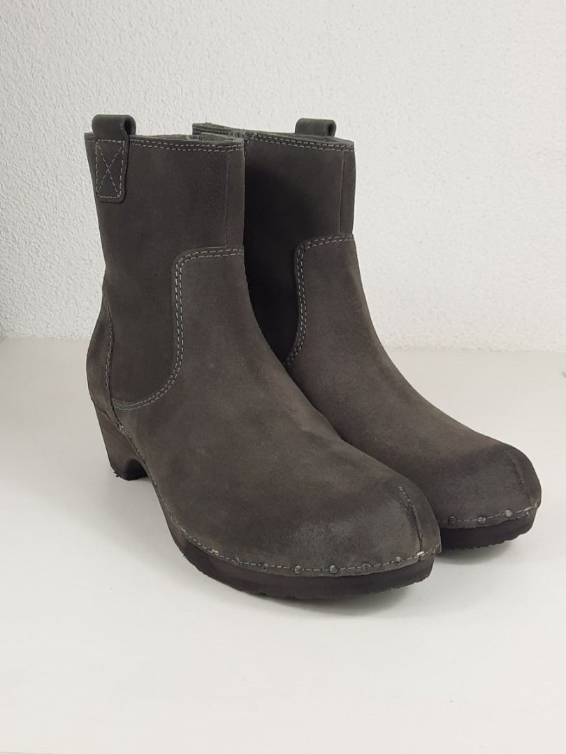 Softclox Damenschuhe: SOFTCLOX XANDRA robuste Velours Stiefeletten granit Gr. 40 – Neu und originalverpackt aus Seuzach von VT-Collections1 2