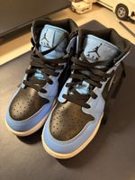 Air Jordan 1 Mid Sneakers blau/schwarz Grösse 37.5