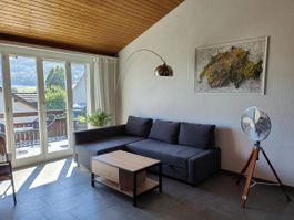 Couchtisch, Holz und Schwarz