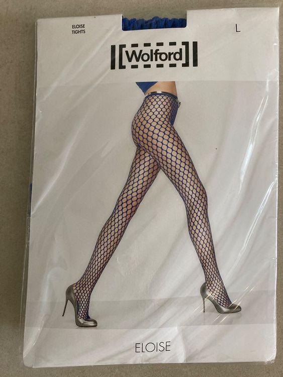 Collant Wolford Eloise Taille XS - Black - Moderne & Élégant, Motif Filet, Neuf