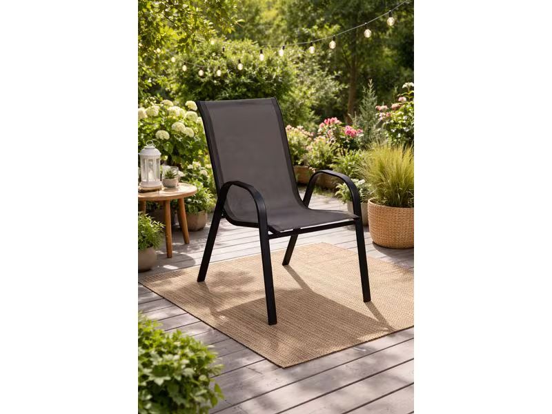 Sedie: COCON Gartenstuhl Frida Schwarz, 2er-Set – Nuovo (secondo la descrizione) da Frauenfeld venduto da fashj4n 4