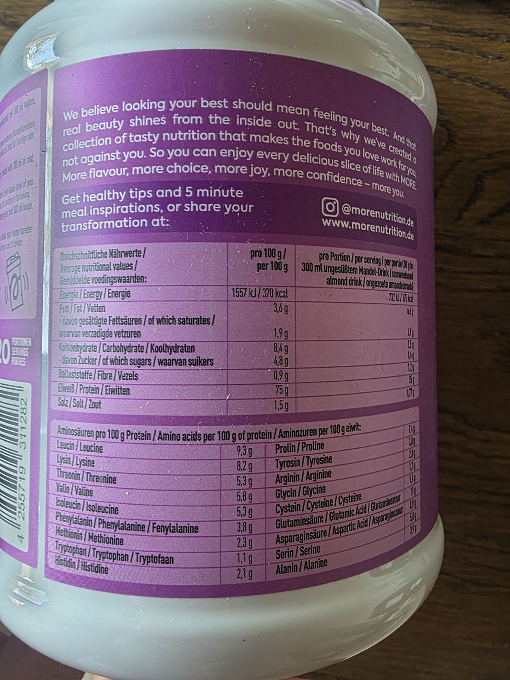 More Nutrition Cibi & Specialità: More Protein Milkshake Raspberry Ice Cream 600g – Nuovo e nell'imballaggio originale da Elgg venduto da Shugs 3
