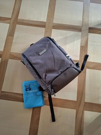 Wickeltasche Rucksack braun mit Zubehör ABC Design