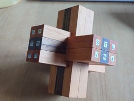 Vintage-Holzpuzzle "Super Croix" Nr. 666 – ARJEU/PIERLOT