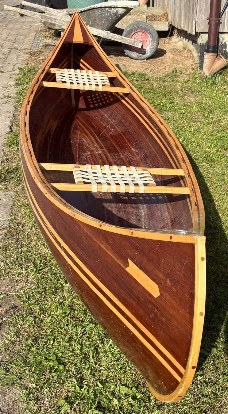 Selbstbau Boote: Kanadier Holzboot, Top Zustand Kanu – Gebraucht aus Vinelz von Festmobiliar 3