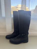 Schwarze Lederstiefel – Grösse 40