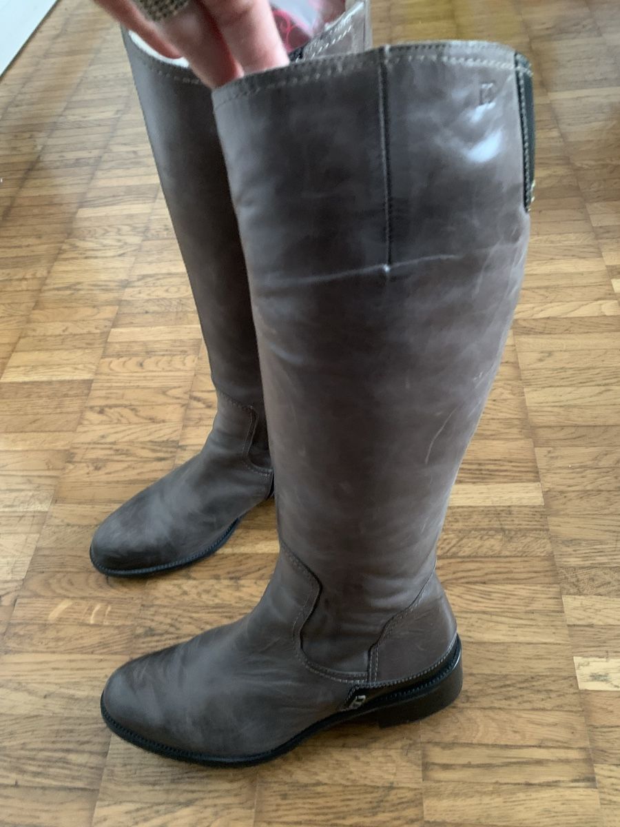 Scarpe da donna: Donna Carolina leder lammfell stiefel – Usato da Zürich venduto da Nikuska32 1