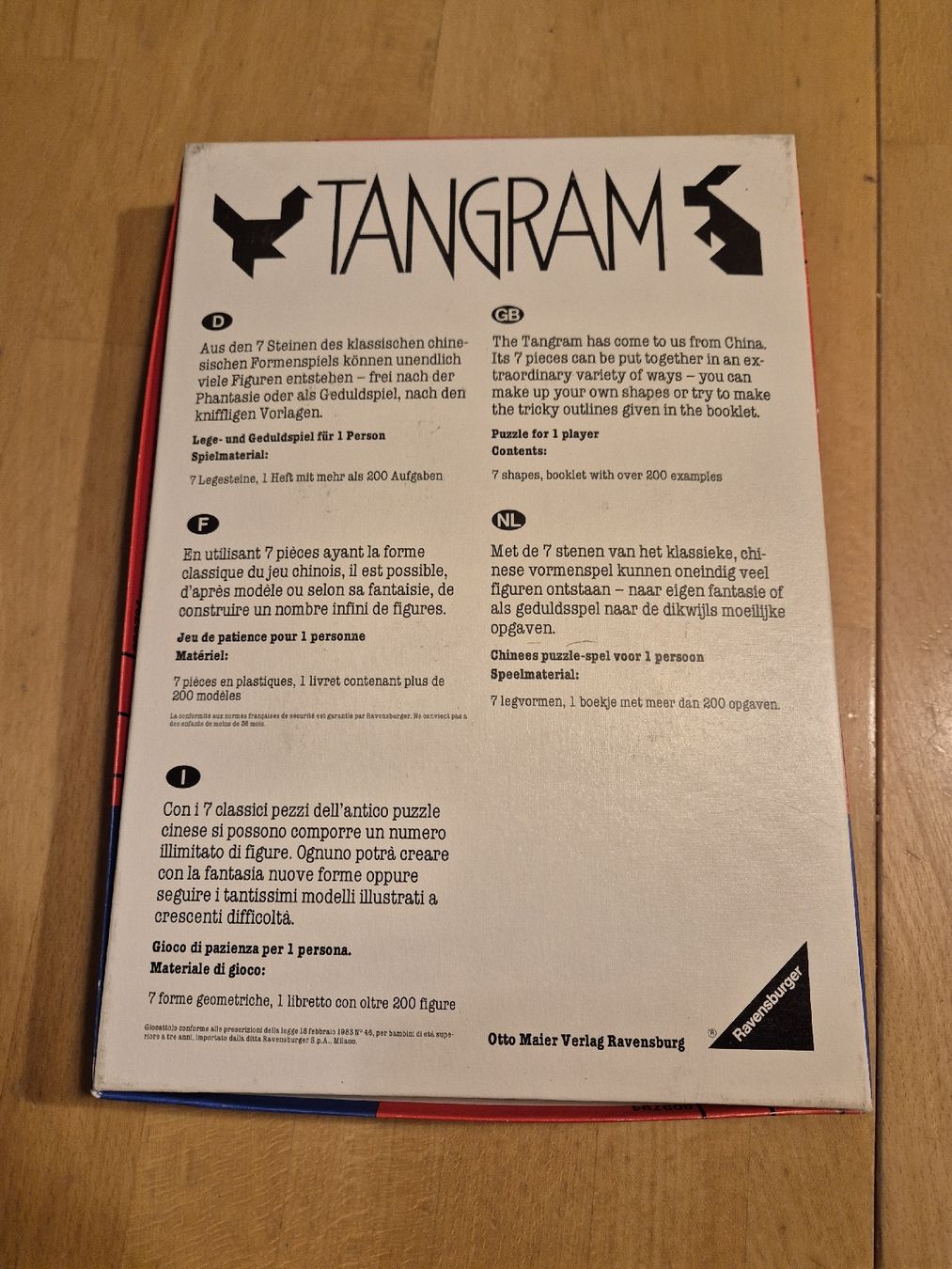 Ravensburger Giochi: Ravensburger Tangram, Original – Usato da Ettiswil venduto da beekeper13 1