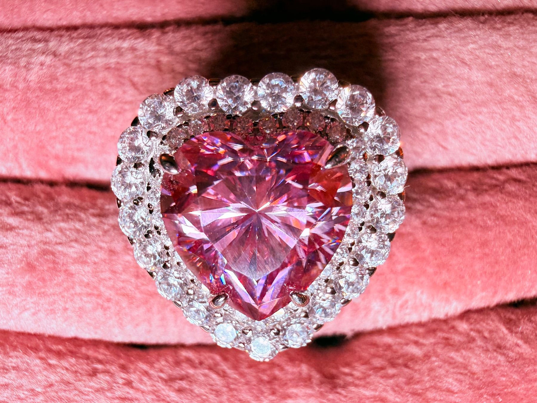 Anelli: Bague coeur rose étincelant – Nuovo e nell'imballaggio originale da St-Maurice venduto da Sandrinette123 2
