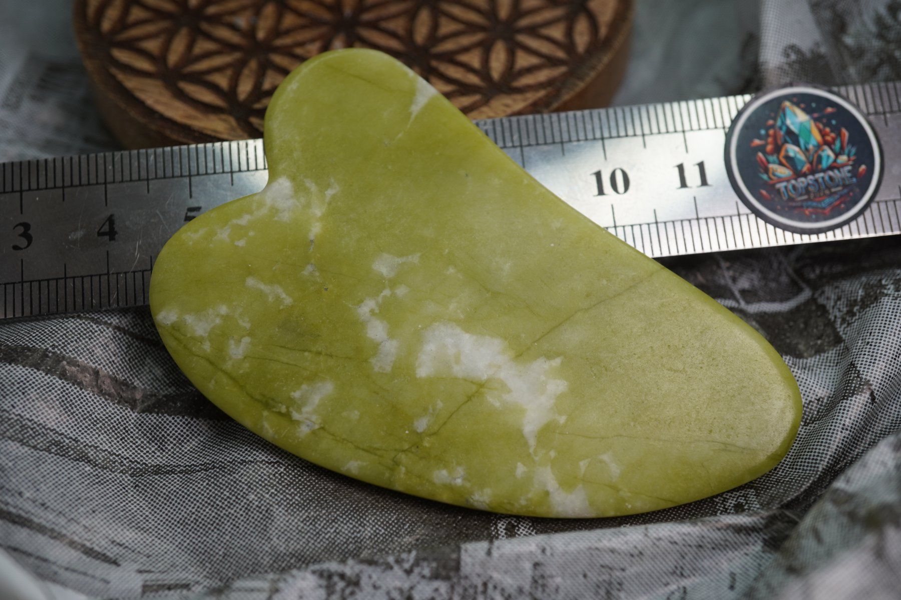 Minerali & Pietre curative: Gua Sha Massage-Stein Jade Grün ab 1.- – Nuovo e nell'imballaggio originale da Eschenbach SG venduto da topstone 5