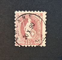Stehende Helvetia SBK 71B mit Vollstempel Malans