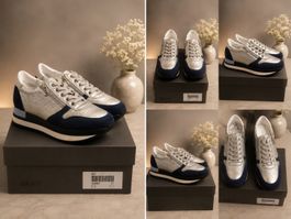 Damen Sneaker Silber/blau Gr.40 neu von Outlet MADELEINE