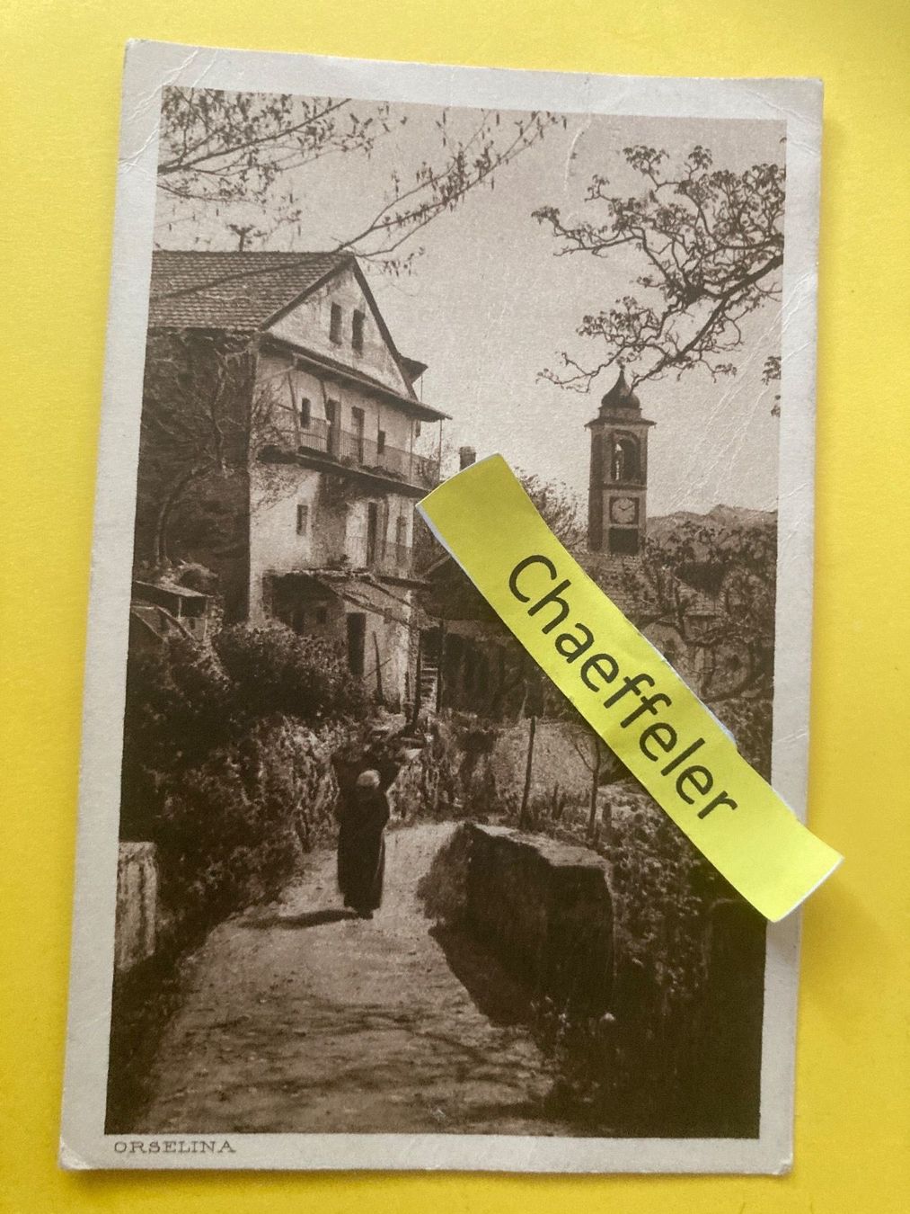 Cartoline postali: 1914 Orselina – Usato da Zürich venduto da Chaeffeler