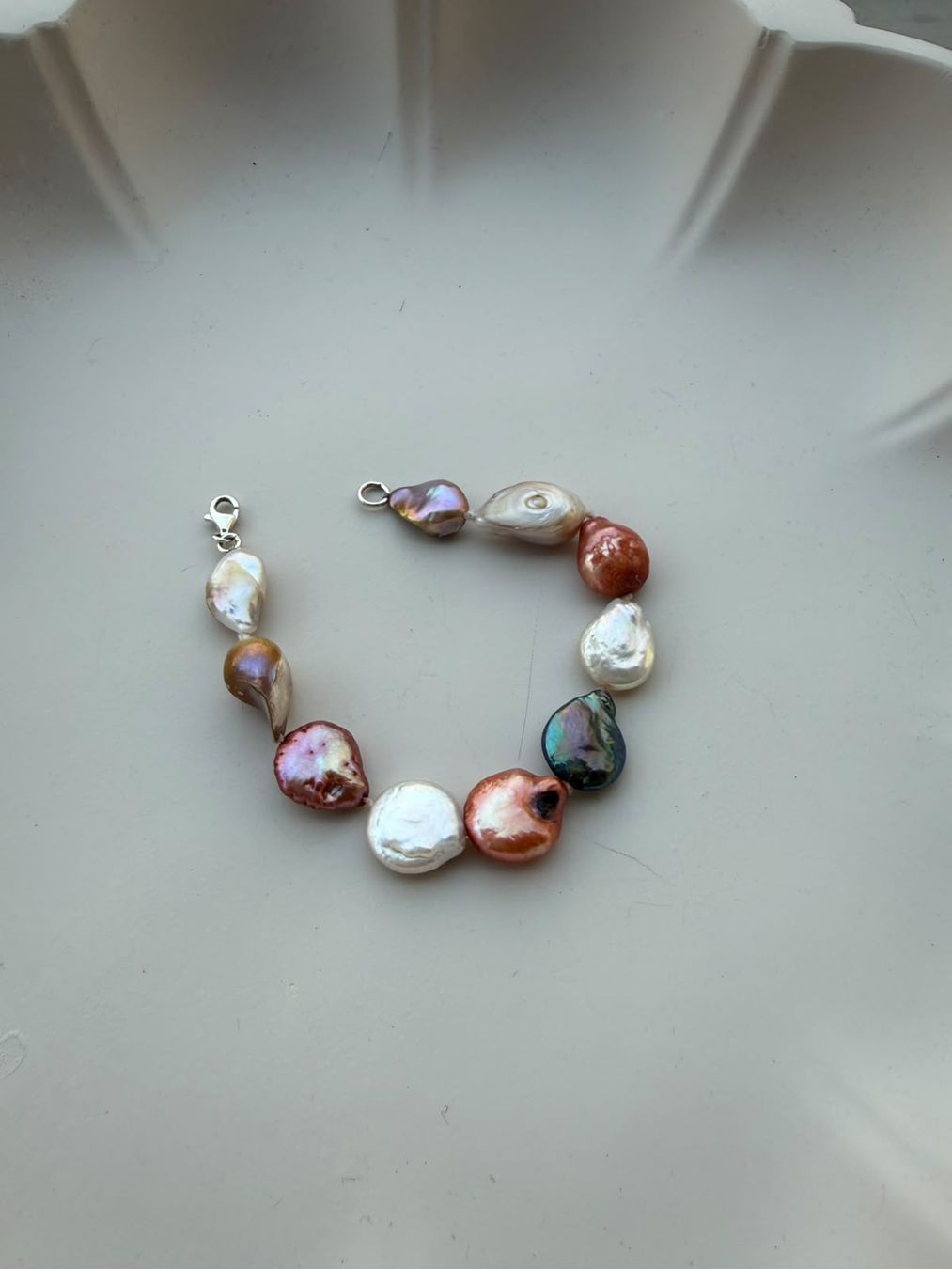 Bracciali & Braccialetti: Perlenarmband vielfarbig Keshi Barock, Süsswasserperlen – Nuovo (secondo la descrizione) da Thun venduto da Sde