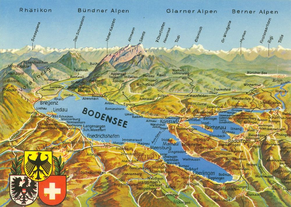 Panoramakarte Bodensee Kaufen auf Ricardo